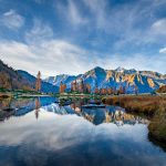 Cima Presanella, Herbst, Lago Germenega, Spiegelung