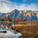 Cima Presanella, Herbst, Lago Germenega, Spiegelung