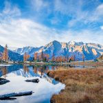 Cima Presanella, Herbst, Lago Germenega, Spiegelung