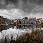 Cima Presanella, Herbst, Lago Germenega, Spiegelung