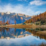 Cima Presanella, Herbst, Lago Germenega, Spiegelung, wandern