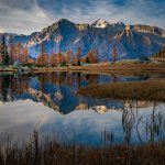 Cima Presanella, Herbst, Lago Germenega, Spiegelung