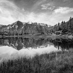 Cima Presanella, Herbst, Lago Germenega, Spiegelung