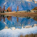 Cima Presanella, Herbst, Lago Germenega, Spiegelung