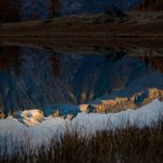 Herbst, Lago Germenega, Spiegelung