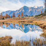 Cima Presanella, Herbst, Lago Germenega, Spiegelung