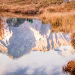 Cima Presanella, Herbst, Lago Germenega, Spiegelung