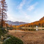 Herbst, Lago di San Giuliano, Spiegelung