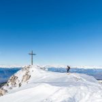 Auf dem Gipfel des Weißhorns im Winter