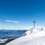 Auf dem Gipfel des Weißhorns im Winter