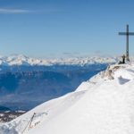 Gipfelkreuz Weißhorn im Winter