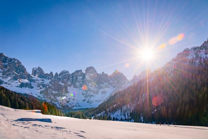 Pale di San Martino, Schnee, Winter