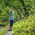 Frühling, Kinder, spazieren, wandern