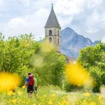 Blumenwiese, Fennberg, St. Leonhard Kirche, Unterfennberg, wandern