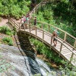 Anni, Cascata di Tret, Felixer Wasserfall, Holzbrücke, St. Felix, Tret, Wasserfall