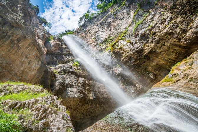 Cascata di Tret, Felixer Wasserfall, St. Felix, Tret, Wasserfall