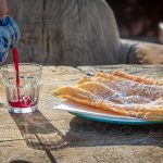 aufschenken, Eisacktaler Krapfen, Essen, Krapfen, Speise, Törggelen, Wein