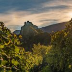 Herbst, Kloster Säben, Sonnenuntergang