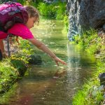 Kinder, Latschanderwaal, spielen, Waal, Waalweg, Wasser, Wasserspaß