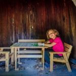 Anna, Gummerer Hof, Kinder, Spielhäuschen, Spielplatz