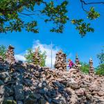 Montiggler Wald, Porphyr, Steinmänner, wandern, Wilder-Mann-Bühel