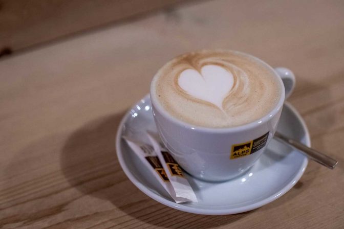 Ein Cappuccino mit Liebe gemacht