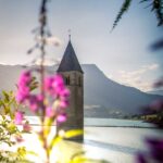 Reschen, Reschensee, Turm, Vinschgau