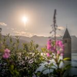 Reschen, Reschensee, Turm, Vinschgau