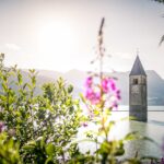 Reschen, Reschensee, Turm, Vinschgau