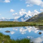 Alpen, Bergsee, Ortler, Ortlerblick, Ortlergruppe, Spiegelung, Vinschgau