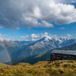 Funkmasten, Ortlergruppe, Piz Chavalatsch, Regenbogen