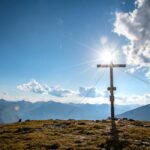 Gipfelkreuz, Piz Chavalatsch, Sonne