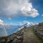 Ortlergruppe, Piz Chavalatsch, Regenbogen, Weg