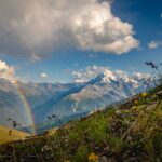 Ortlergruppe, Piz Chavalatsch, Regenbogen