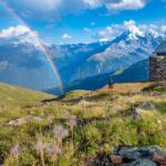 Ausblick, Ortlergruppe, Piz Chavalatsch, Regenbogen