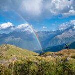 Ortlergruppe, Piz Chavalatsch, Regenbogen