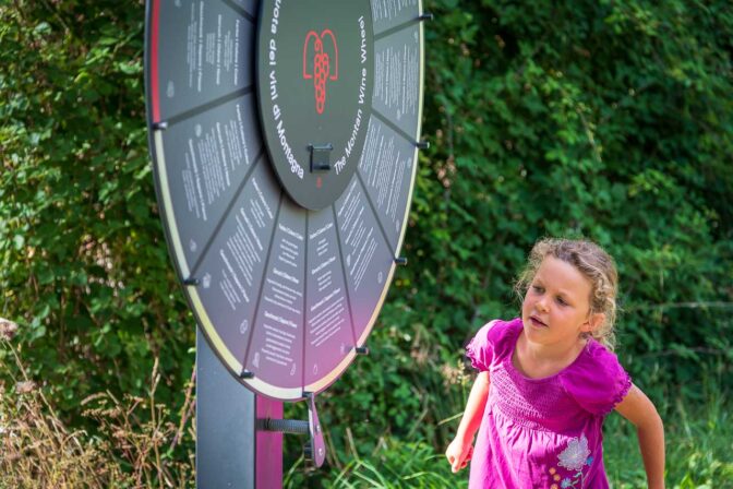 Das Riesenrad am Weinlehrpfad Blauburgunderweg