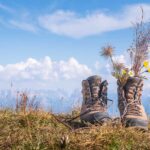 Architektur, Bergschuh, Bergschuhe, Feld, Himmel, Kunst, Landwirtschaft, Natur, Pflanze, Statue, Wolken