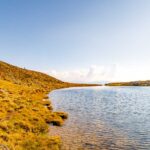 Bergsee, Gewässer, Grünbachsee, Himmel, Hochland, Natur, See, Wasser, Wolken, wandern