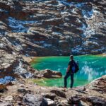 Bergsteigen, Bergtour, Gletschersee, Martelltal, See, lago, lake, türkis, wandern