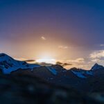 Il Gran Zebu, Königsspitze, Martelltal, Ortler-Alpen, Sonnenuntergang