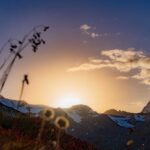 Il Gran Zebu, Königsspitze, Martelltal, Ortler-Alpen, Sonne, Sonnenuntergang