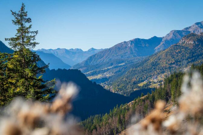 Blick ins Fassatal Richtung Süden