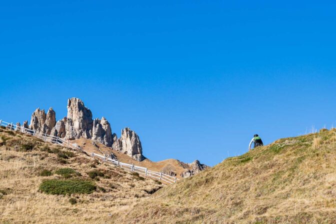 Kurz vor dem Mahlknechtjoch, im Hintergrund die Rosszähne