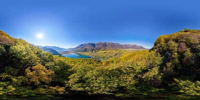 360° Blick vom Mitterberger Wald auf den Kalterer See