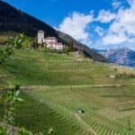 Blütezeit, Frühjahr, Frühling, Früjahr, Schloss Lebenberg, Spaziergänger, Waalweg, Wanderweg, passeggiare, sentiero, spazieren, spazieren gehen