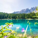 Bergsee, Karersee, Latemar, See, Wasser, lago, lake, türkis