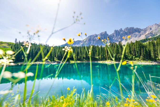 Bergsee, Karererpass, Karersee, See, Wasser, lago, lake, türkis