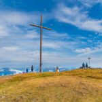 Gipfelkreuz, Lüsner Alm, Maurerberg, Paar, Wanderer, rasten