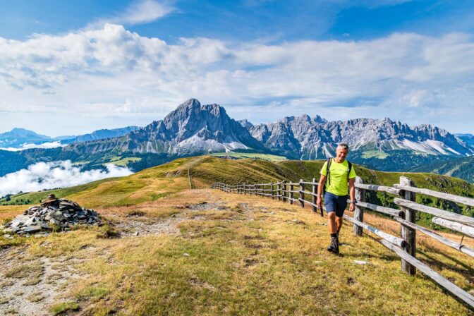 Geislerspitzen, Maurerberg, Peitlerkofel, Zaun, wandern